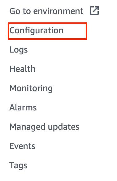 elastic beanstalk configuration