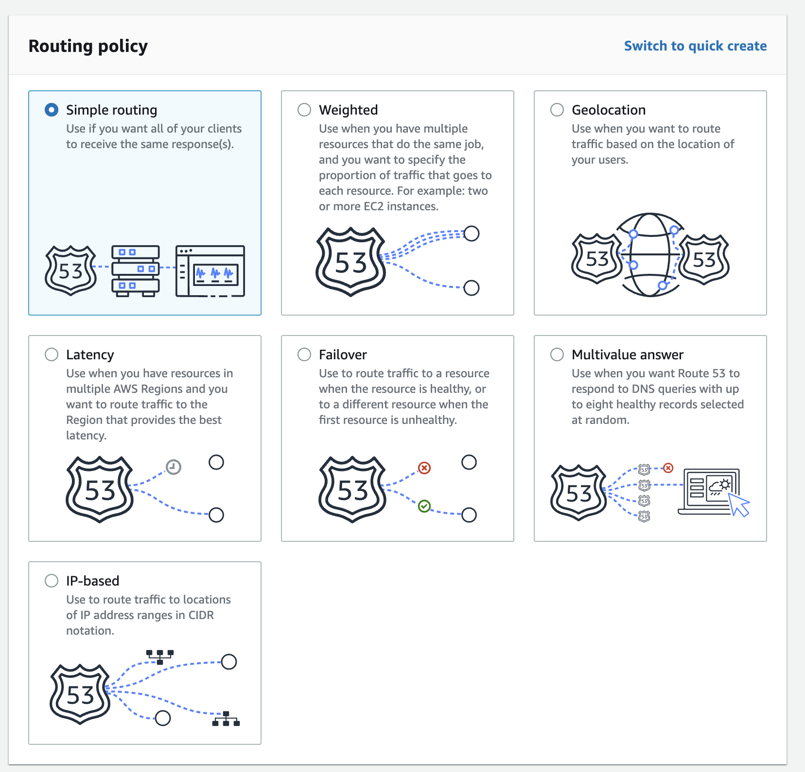 route 53 simple routing