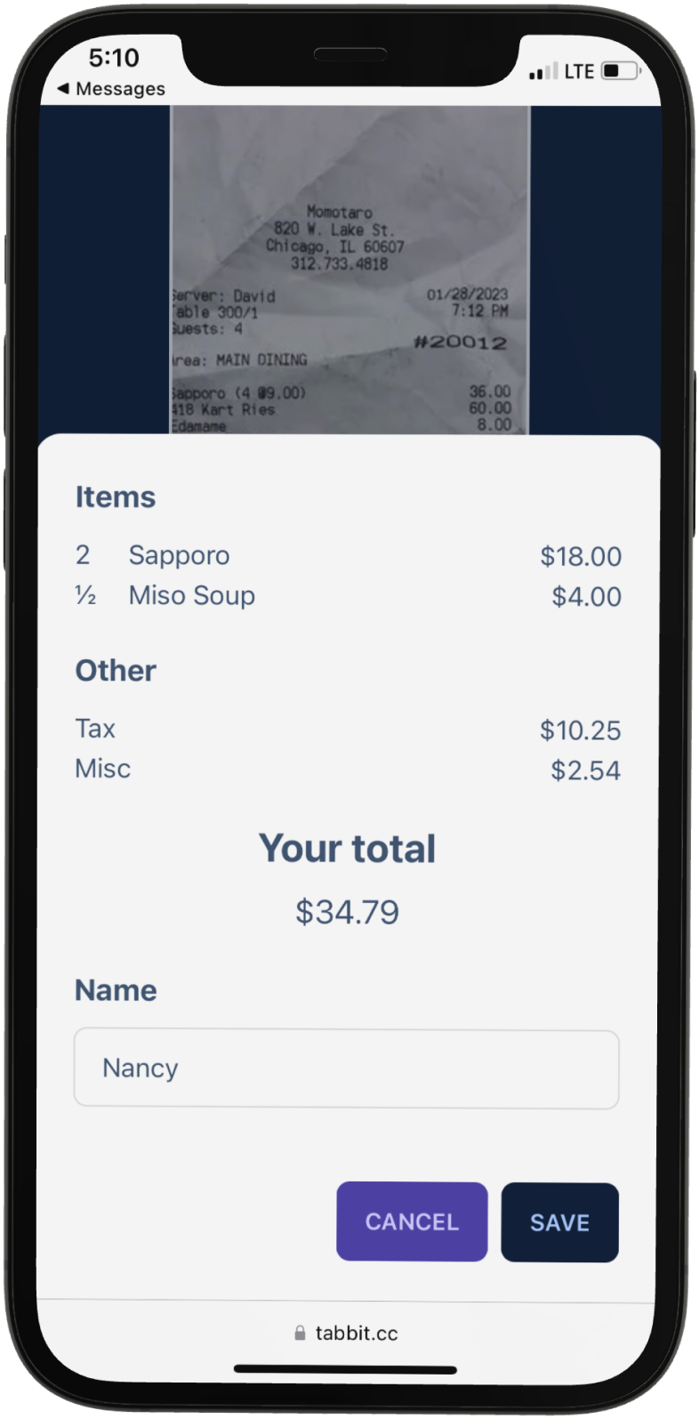 Sample UI