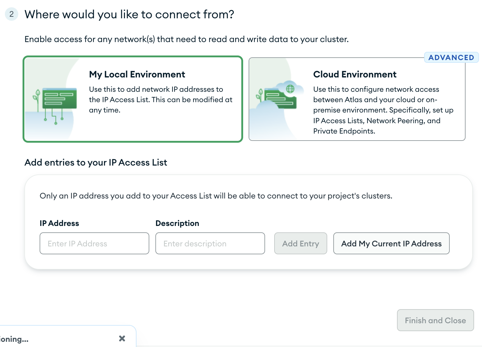 add IP address to your database