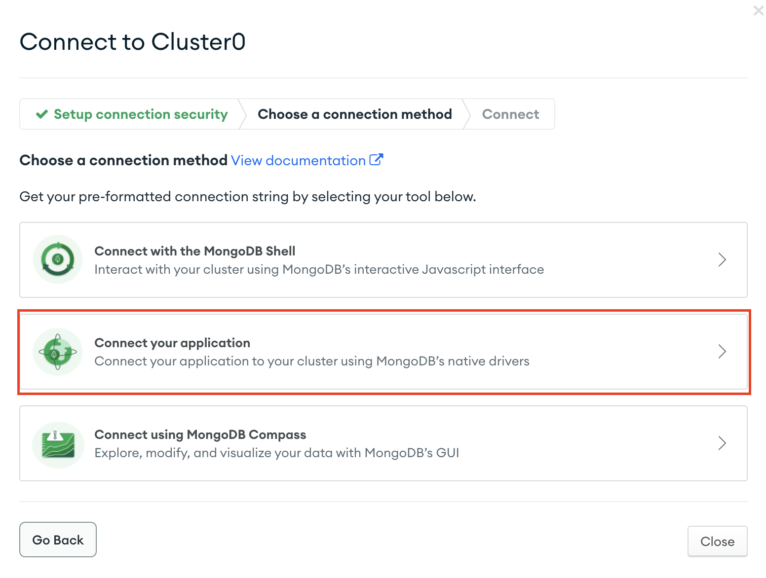 connect to your database 2